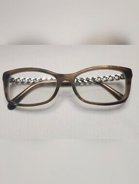 Retired CHANEL Eyeglasses 3264-Q 52-16-135 Good Used Condition With Case